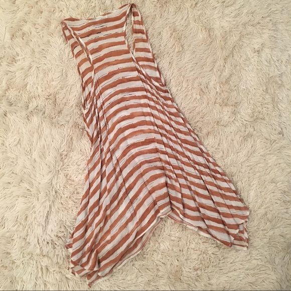 Cecico Rust Striped Tank - Picture 2 of 2